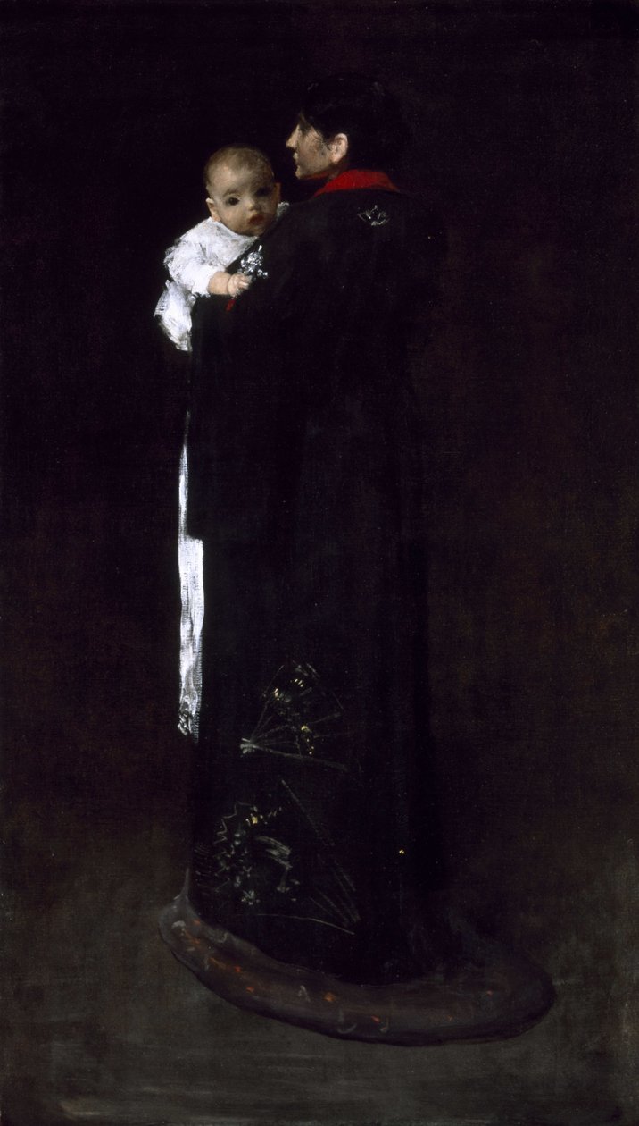 Moeder en Kind door William Merritt Chase