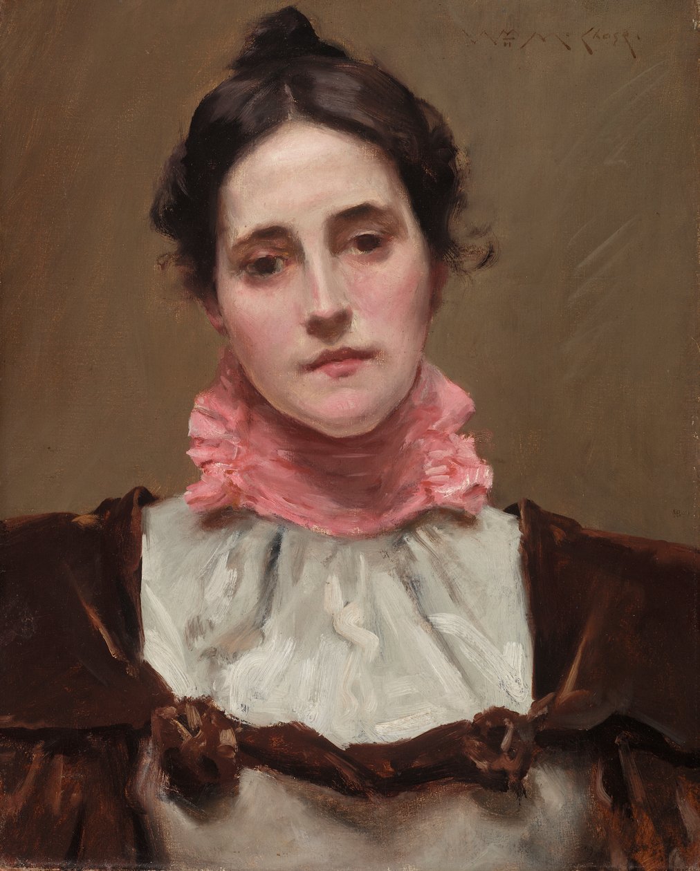 Mevrouw William Merritt Chase, c.1890 door William Merritt Chase