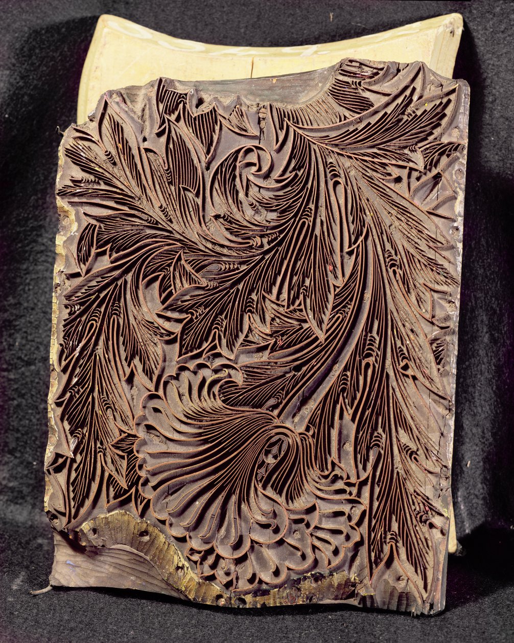 Tulpontwerp drukblok, 1875 door William Morris