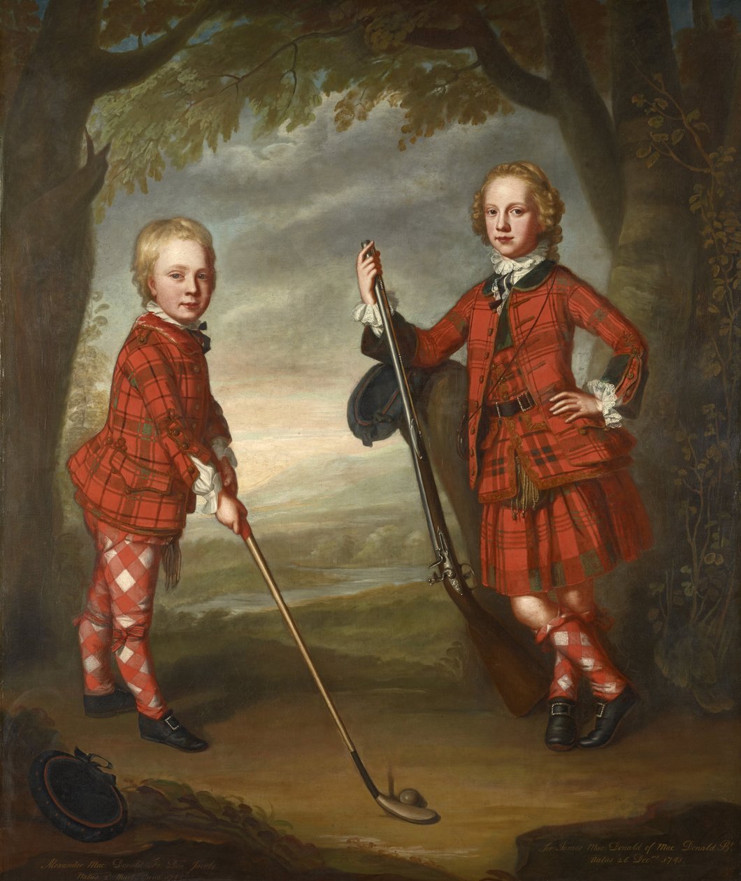 Sir James Macdonald en Sir Alexander Macdonald door William Mosman