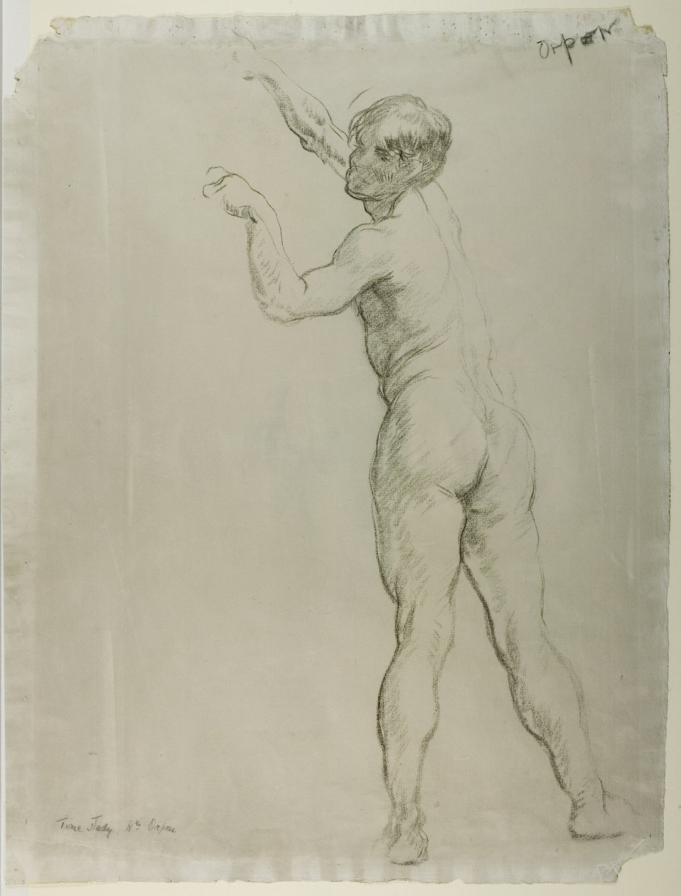 Mannelijk Naakt Staand door William Orpen