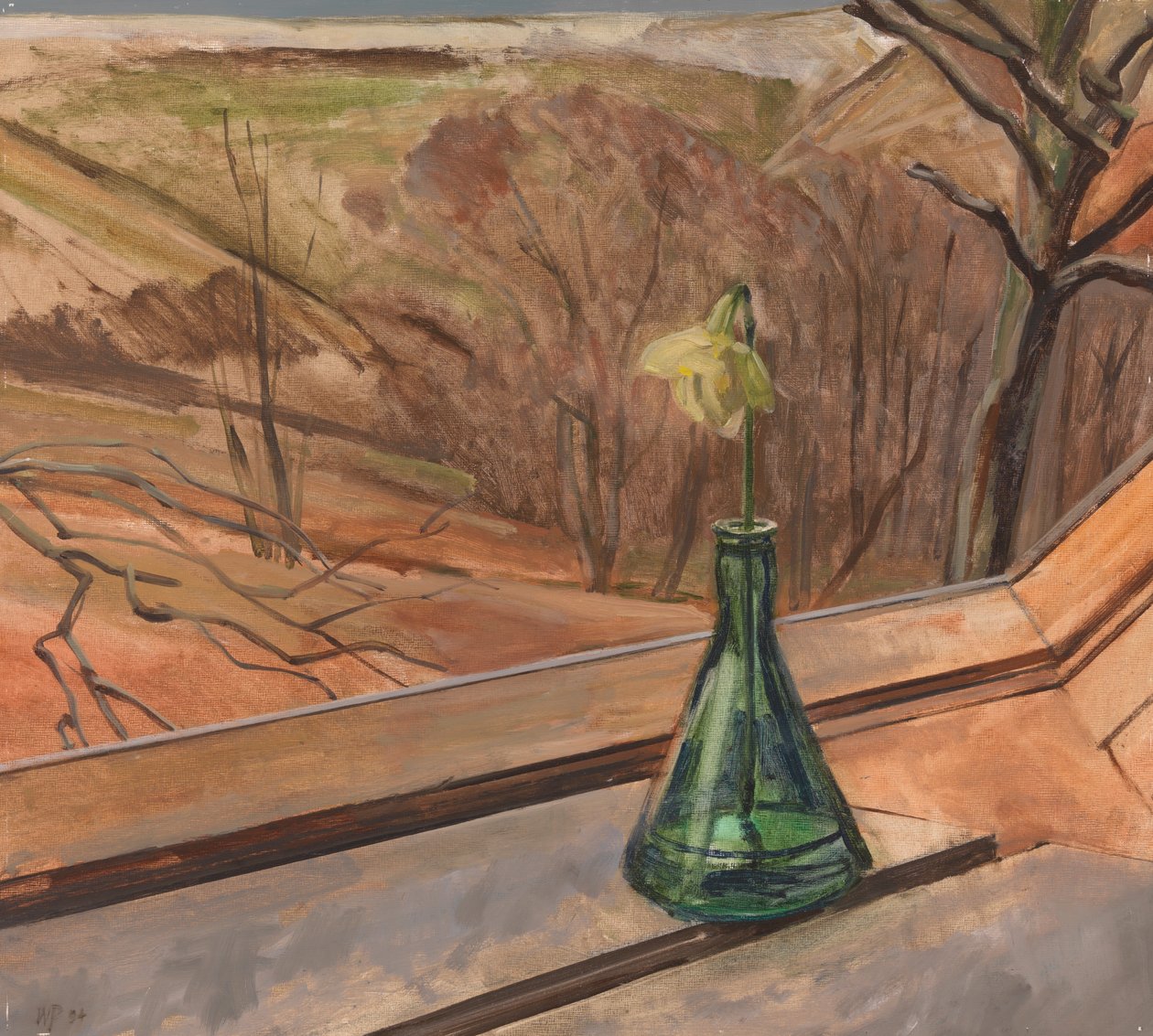 Groene Fles & Narcis door William Packer