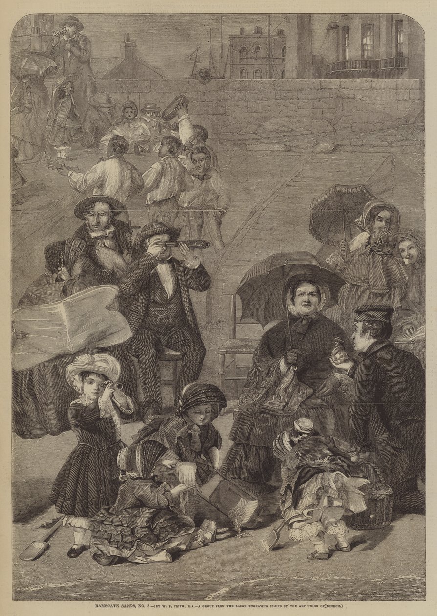 Ramsgate Sands, Nr. 3 door William Powell Frith