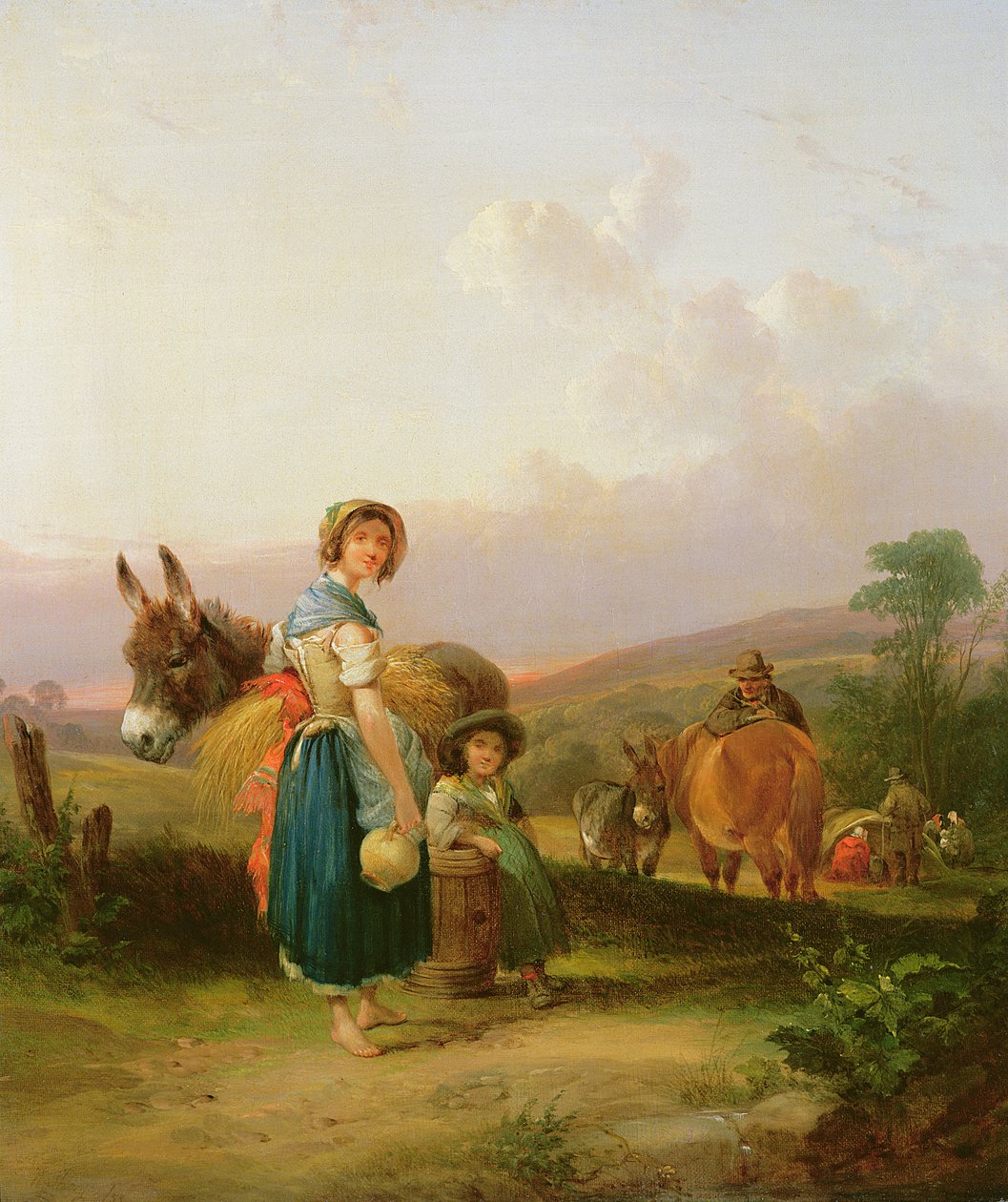 Zigeuners, 1855 door William Shayer