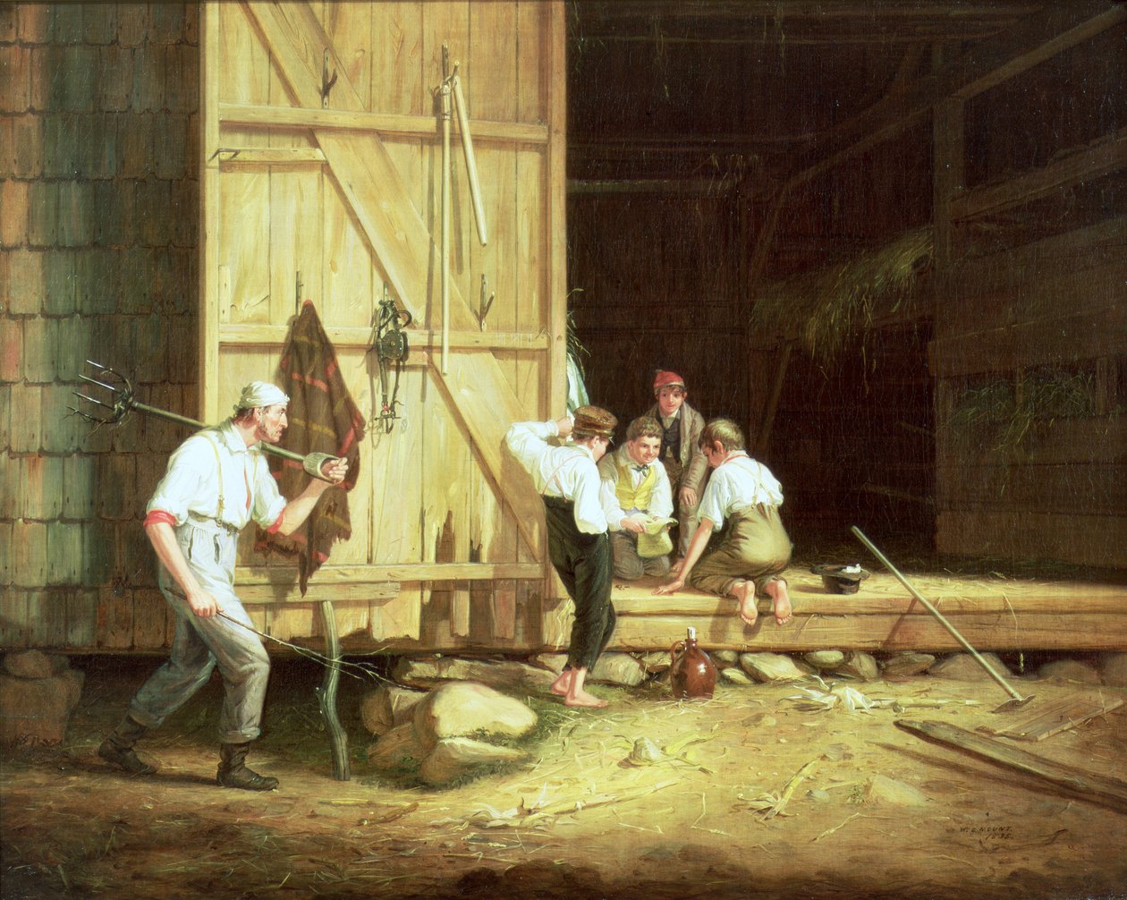 De Spijbelende Gokkers, 1835 door William Sidney Mount