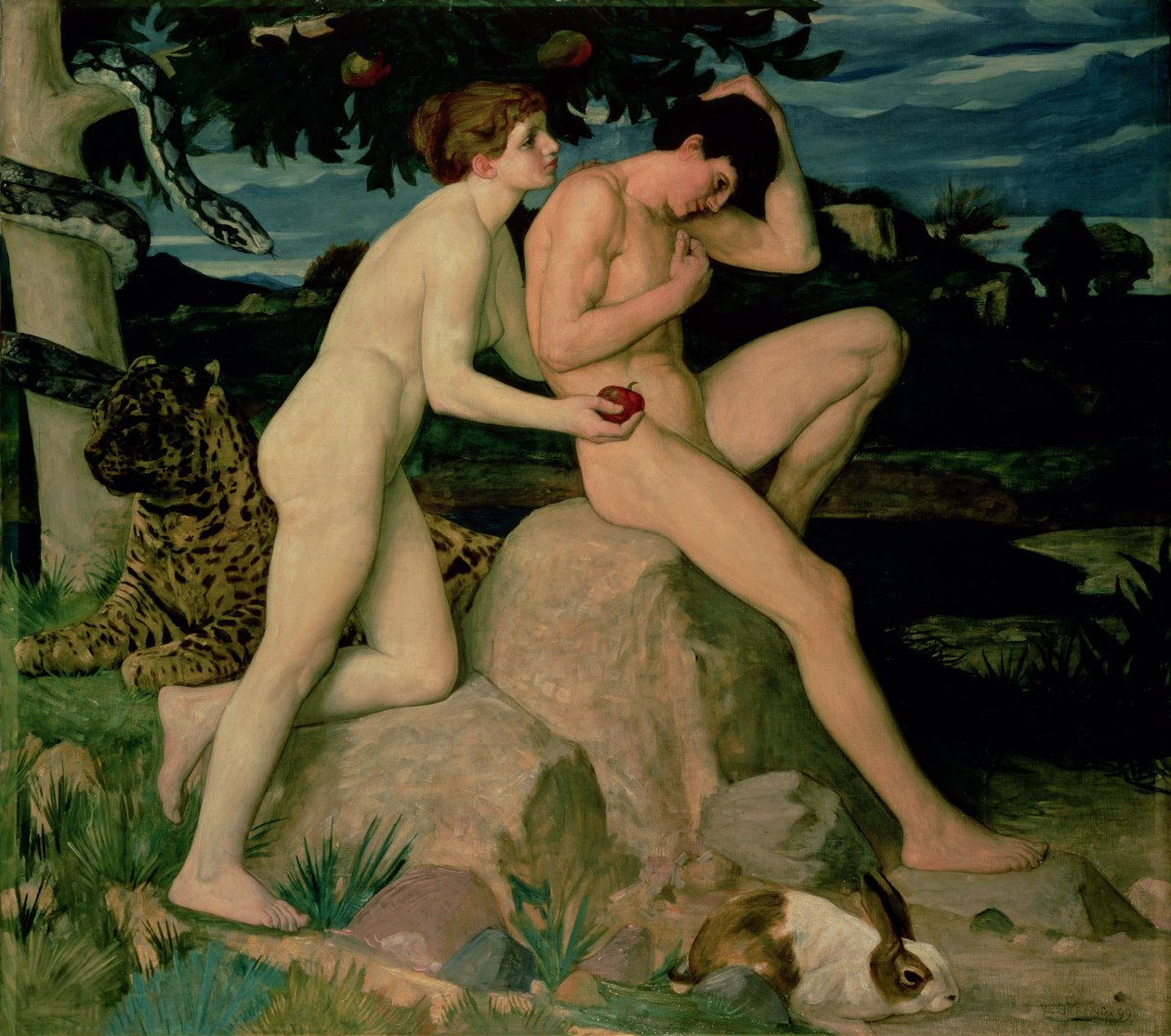Adam en Eva door William Strang
