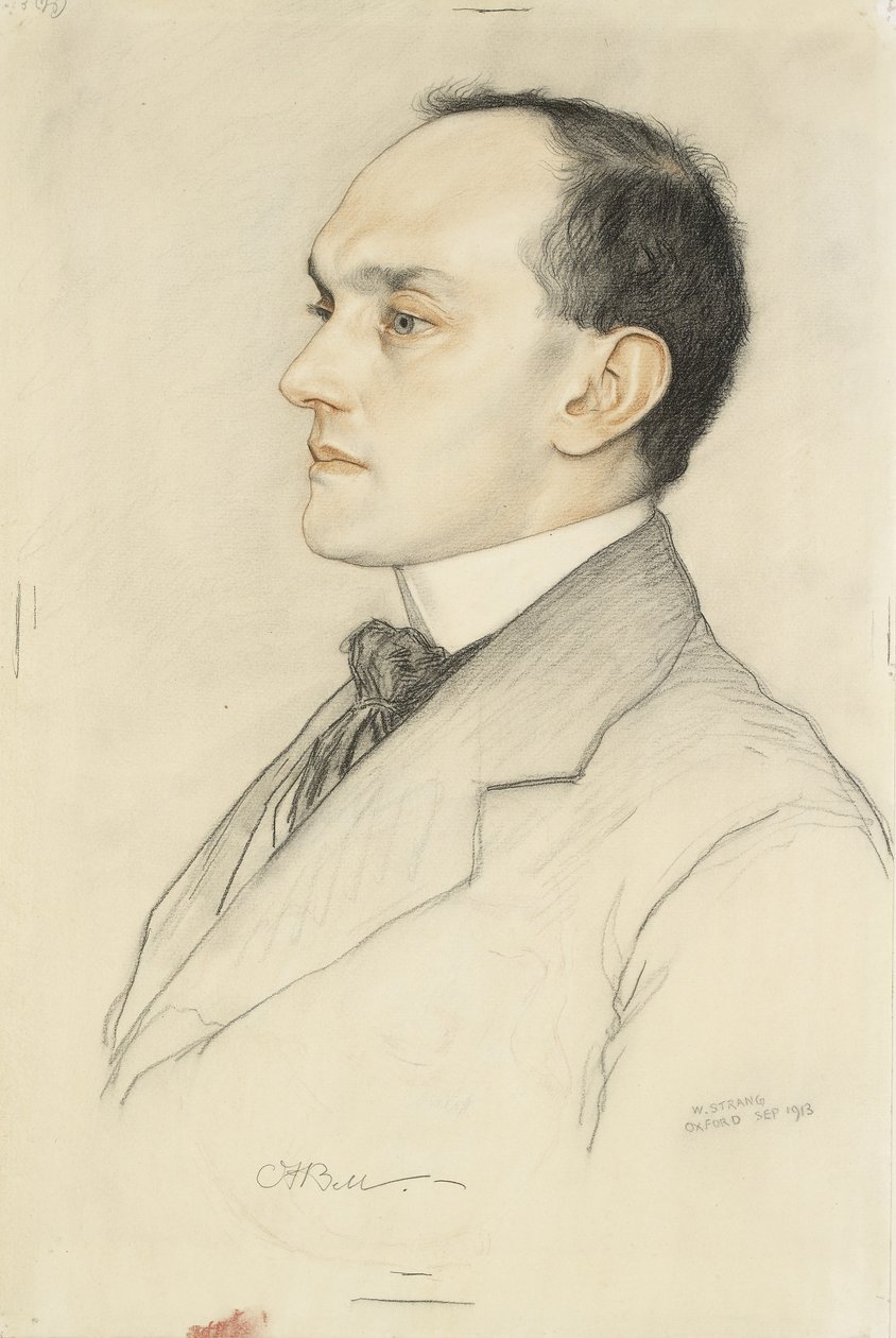 Portret van Charles Francis Bell, 1913 door William Strang