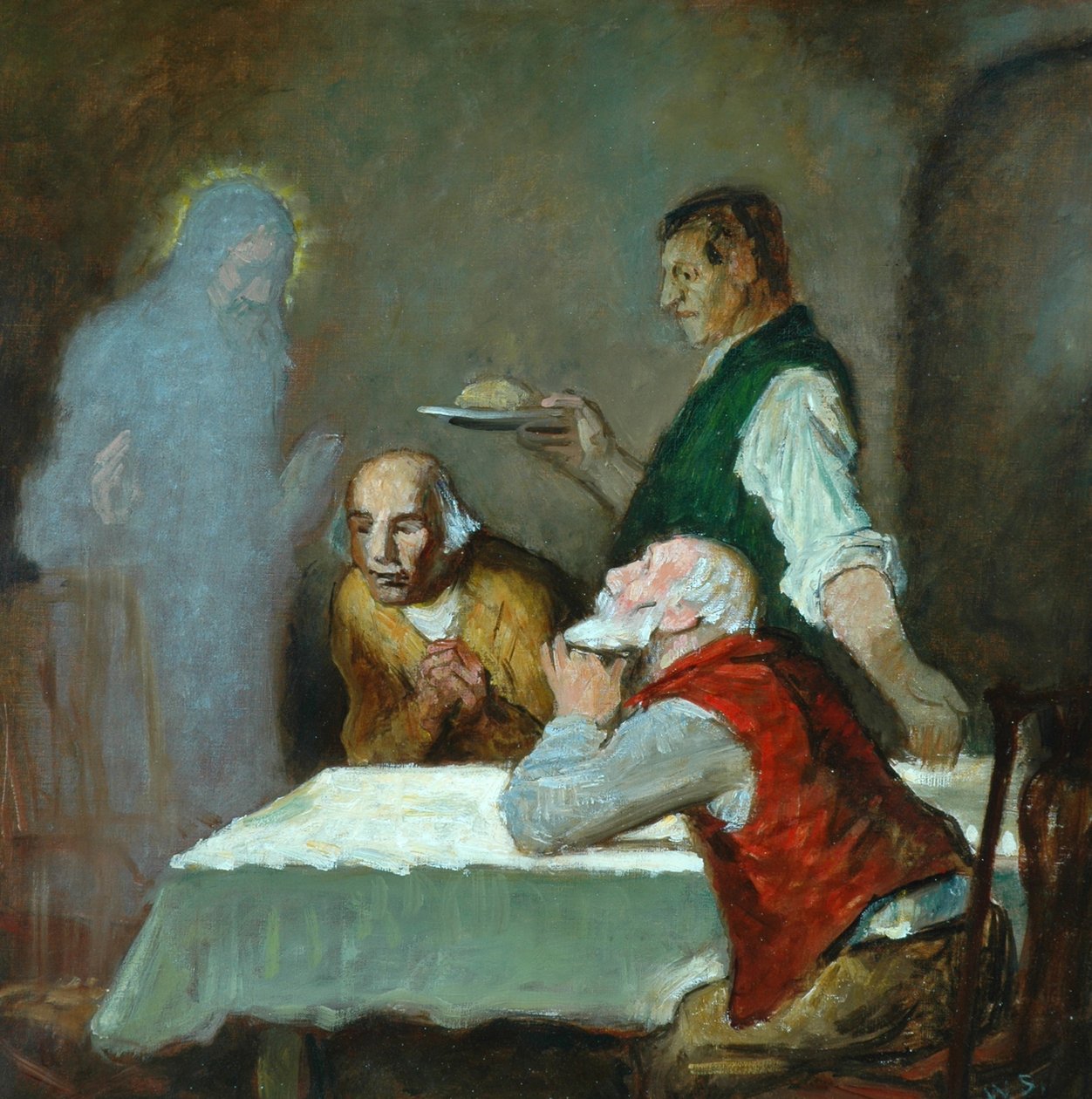Het Avondmaal in Emmaüs door William Strang