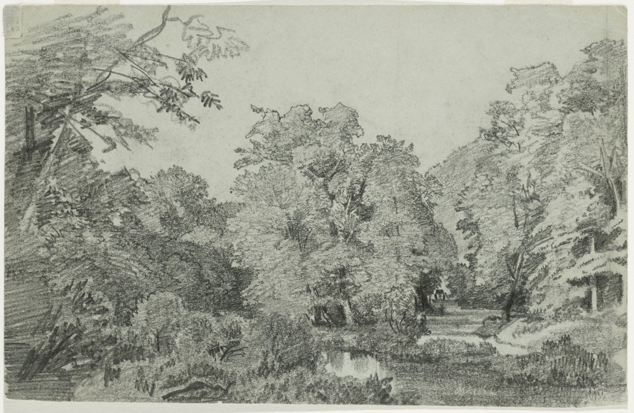 Boslandschap met Beek door William Trost Richards