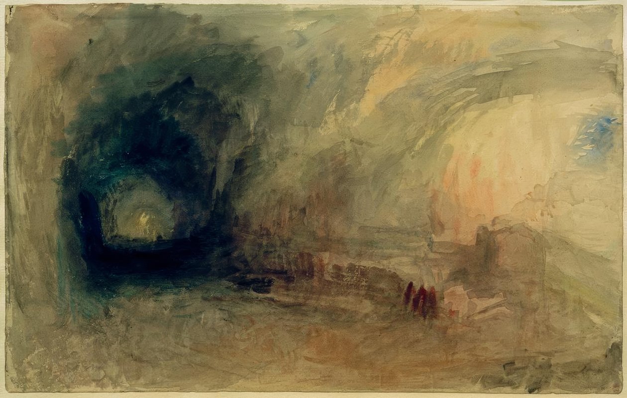 Een bergpas door Joseph Mallord William Turner