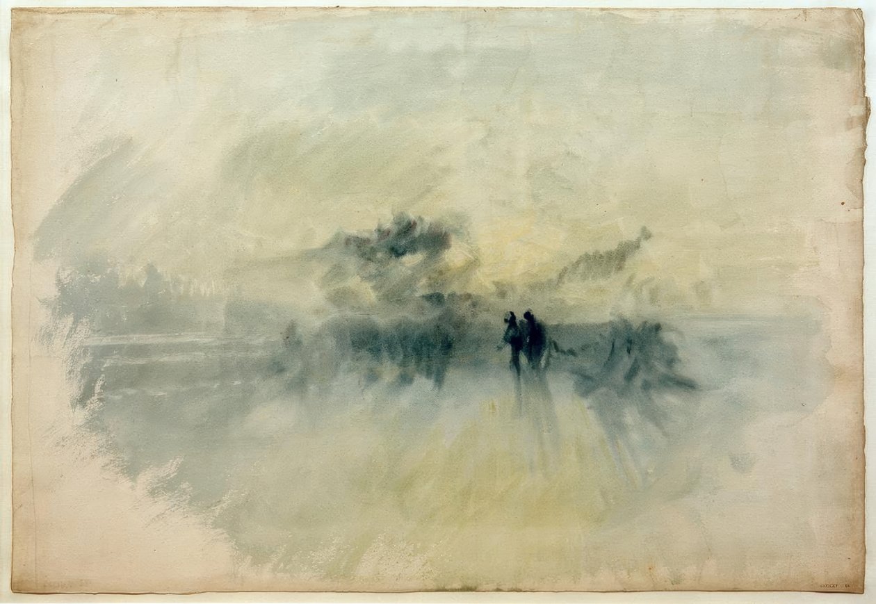 Figuren in een storm door Joseph Mallord William Turner