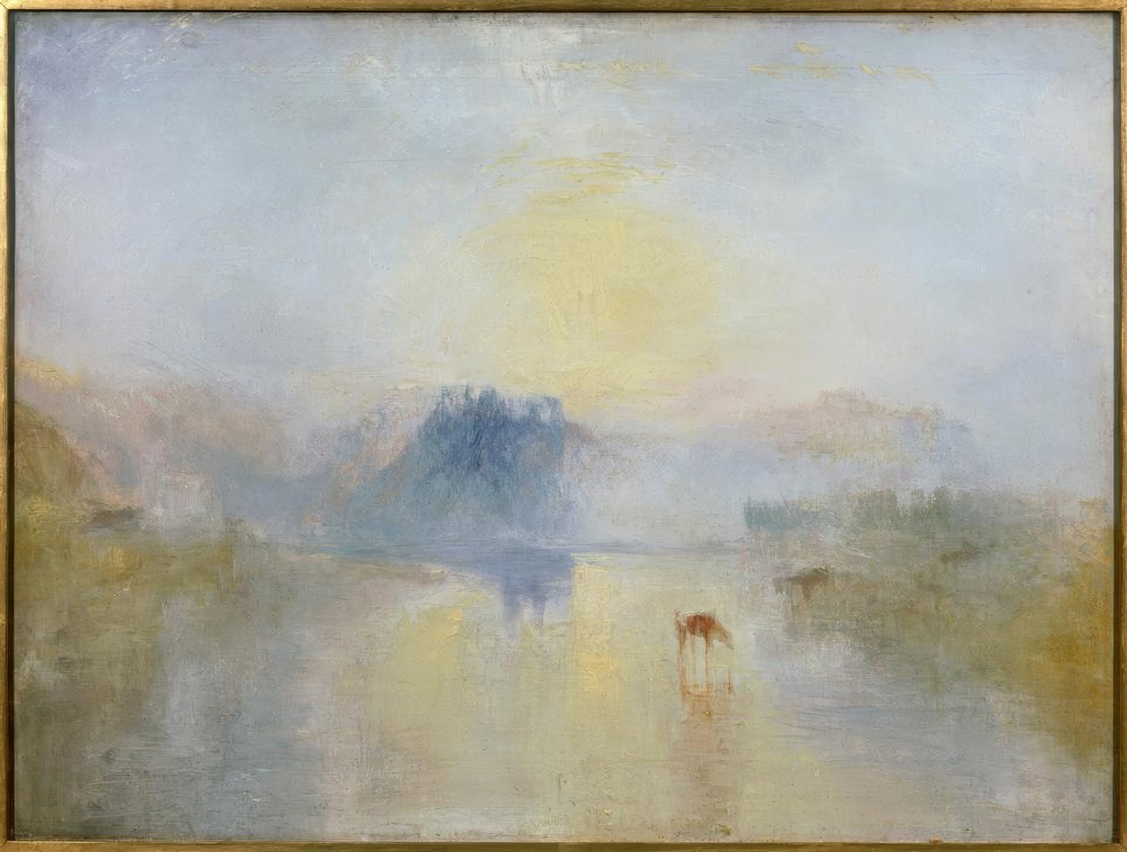 Kasteel Norham, zonsopgang door Joseph Mallord William Turner