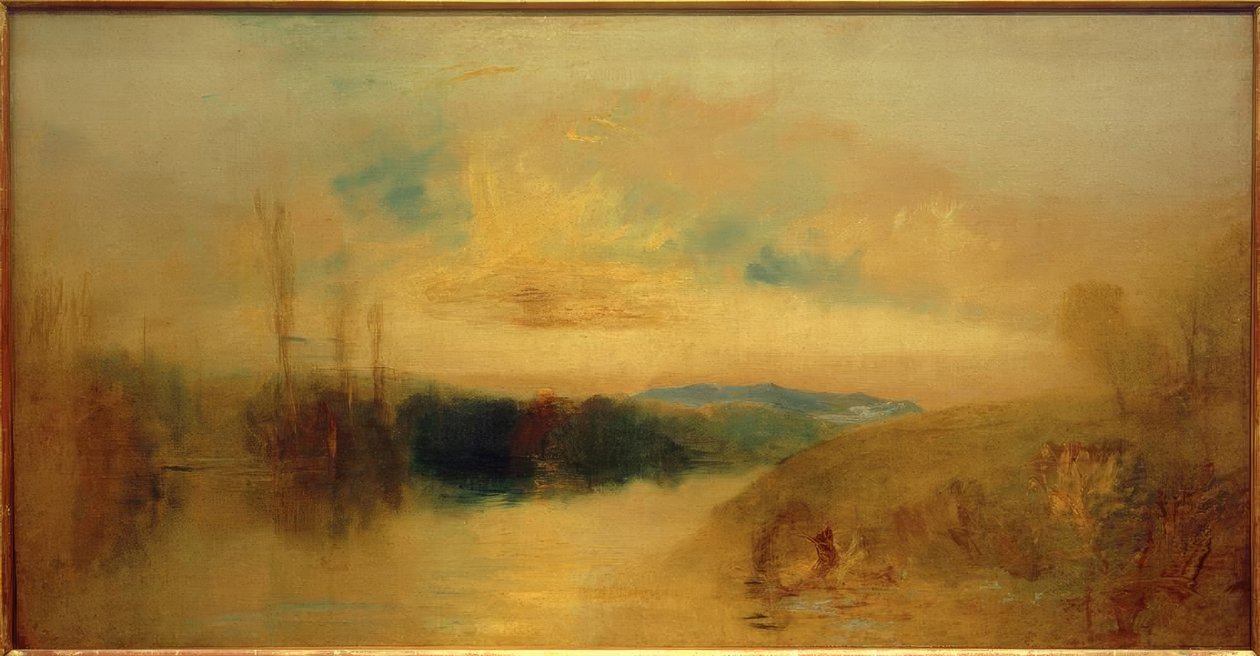 Het meer, Petworth, zonsopgang door Joseph Mallord William Turner