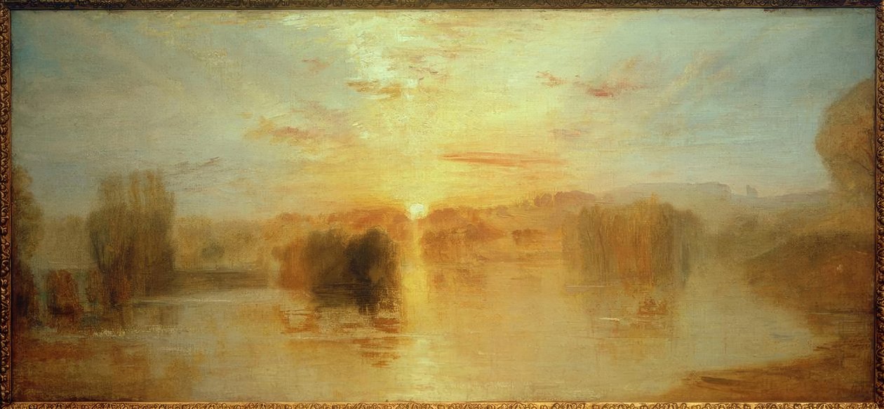 Het Meer, Petworth, Zonsondergang; Voorbeeldstudie door Joseph Mallord William Turner