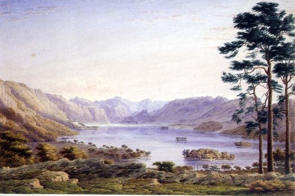 Loch Garry, Invernesshire door Joseph Mallord William Turner
