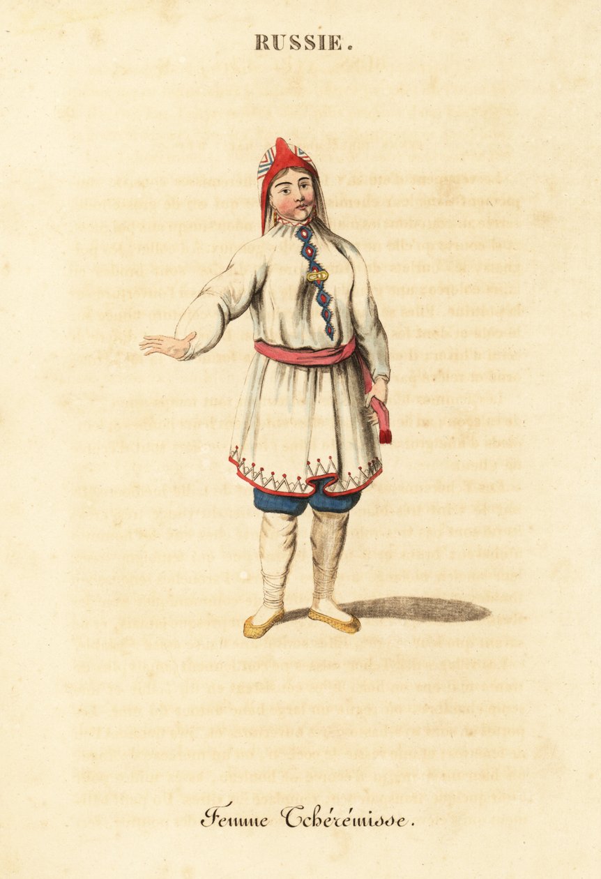 Zomerkleding van een Mari-vrouw door William (after) Alexander