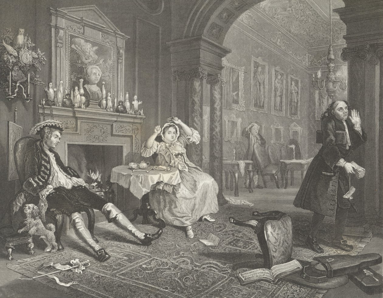 Marriage a la Mode door William (after) Hogarth