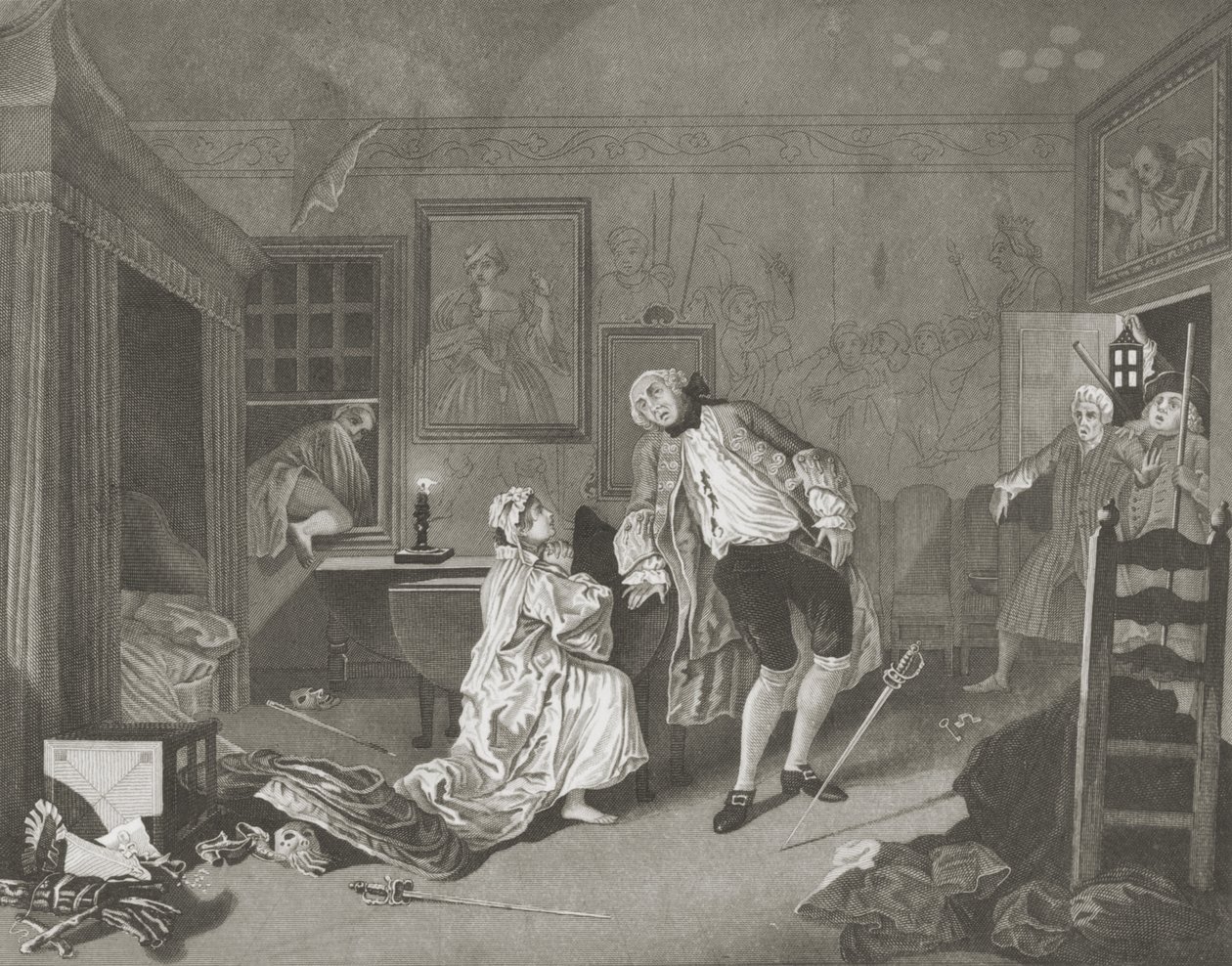 Marriage a la Mode door William (after) Hogarth