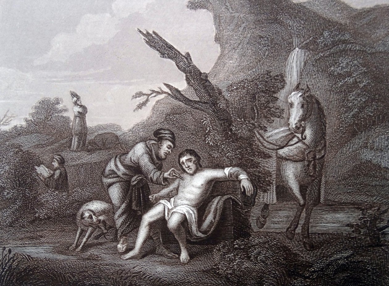 De Barmhartige Samaritaan door William (after) Hogarth