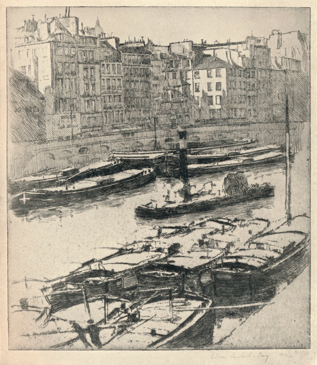 Quai des Grands Augustins, 1915 door William A Levy