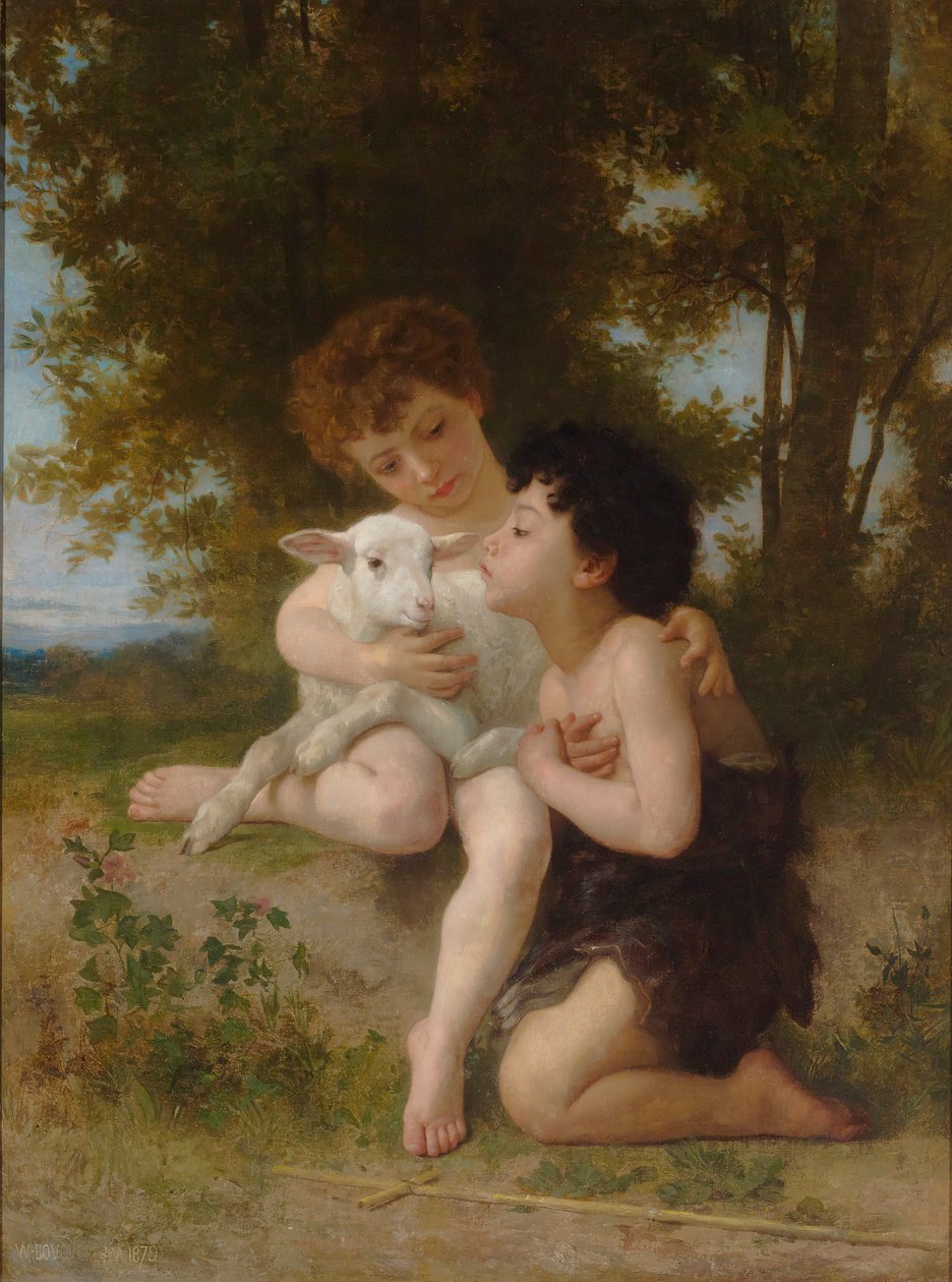 Kinderen met het Lam door William Adolphe Bouguereau