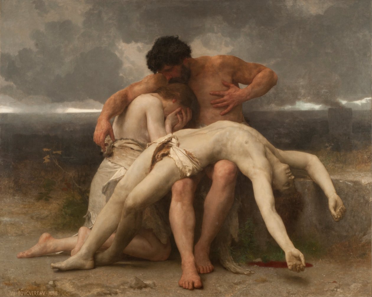 Frans:  Premier Deuil De eerste rouw door William Adolphe Bouguereau