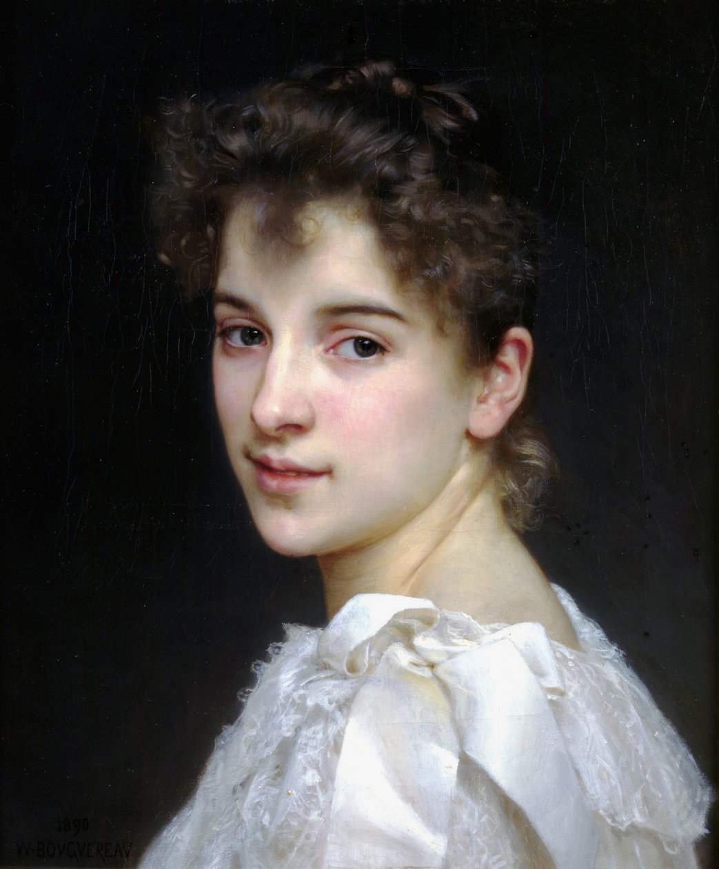 Gabrielle Cot door William Adolphe Bouguereau