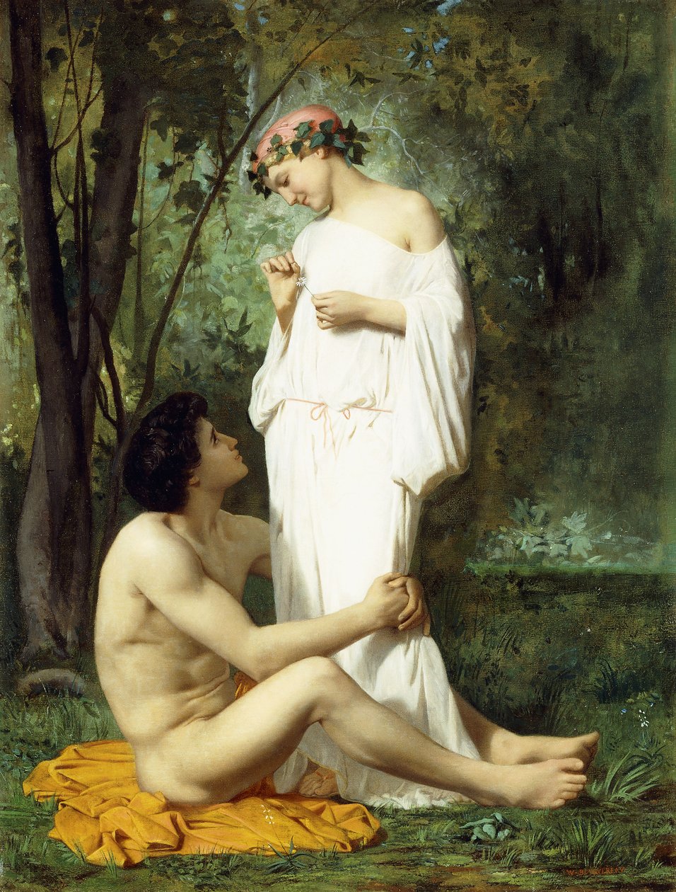 Idylle door William Adolphe Bouguereau
