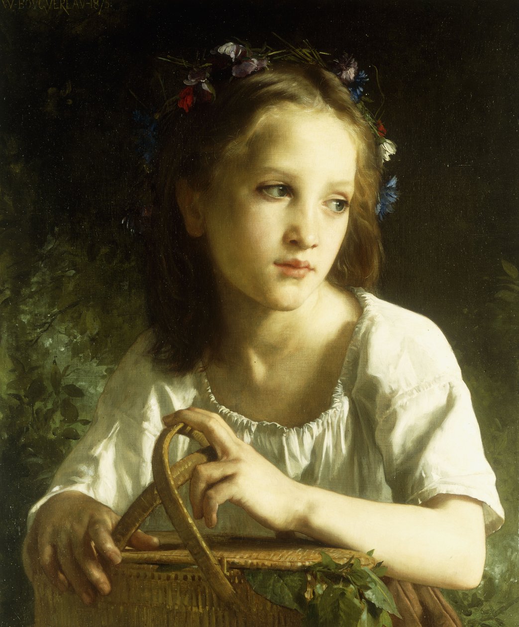 La Petite Ophelie door William Adolphe Bouguereau