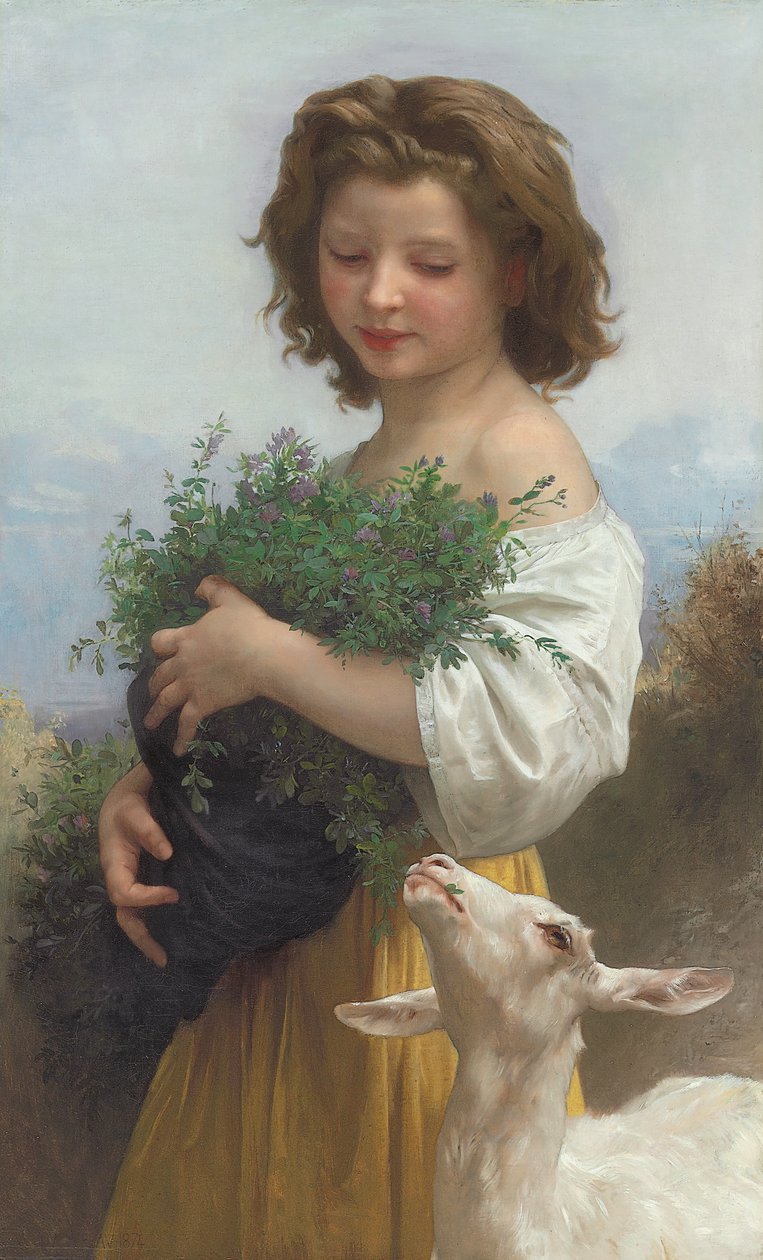 Kleine Esmeralda door William Adolphe Bouguereau