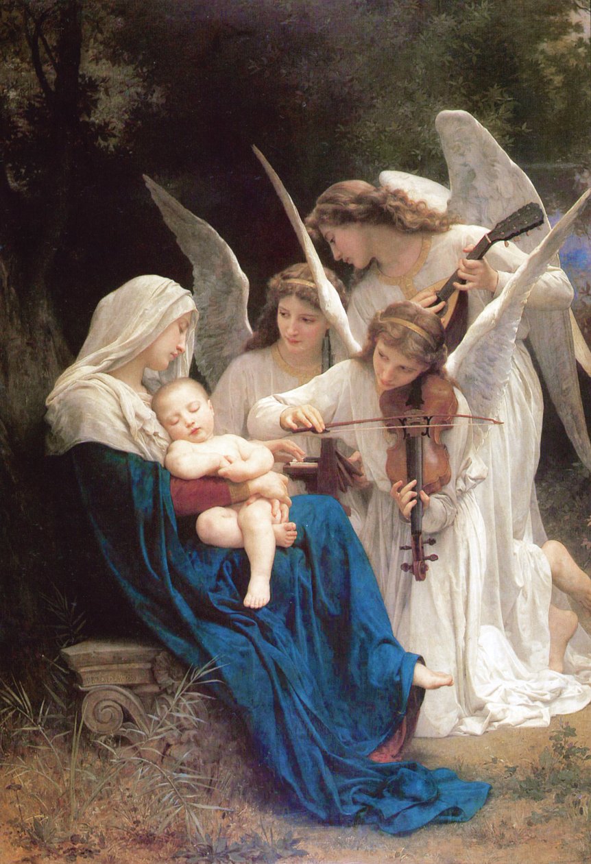 De engelenmaagd door William Adolphe Bouguereau