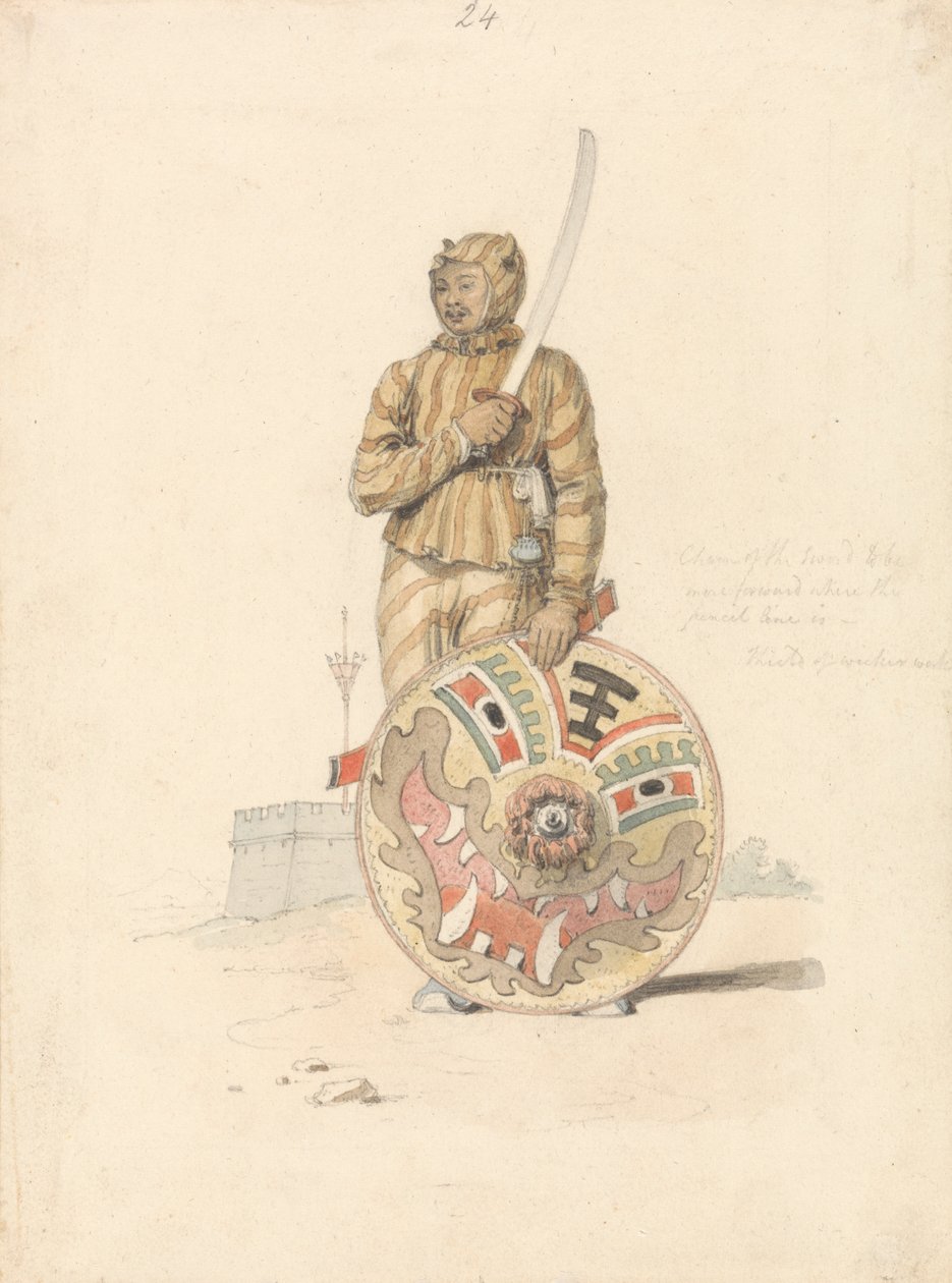 Een Chinese krijger door William Alexander