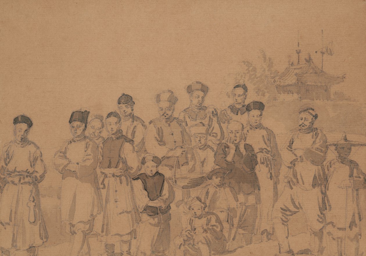 Groep Chinezen door William Alexander