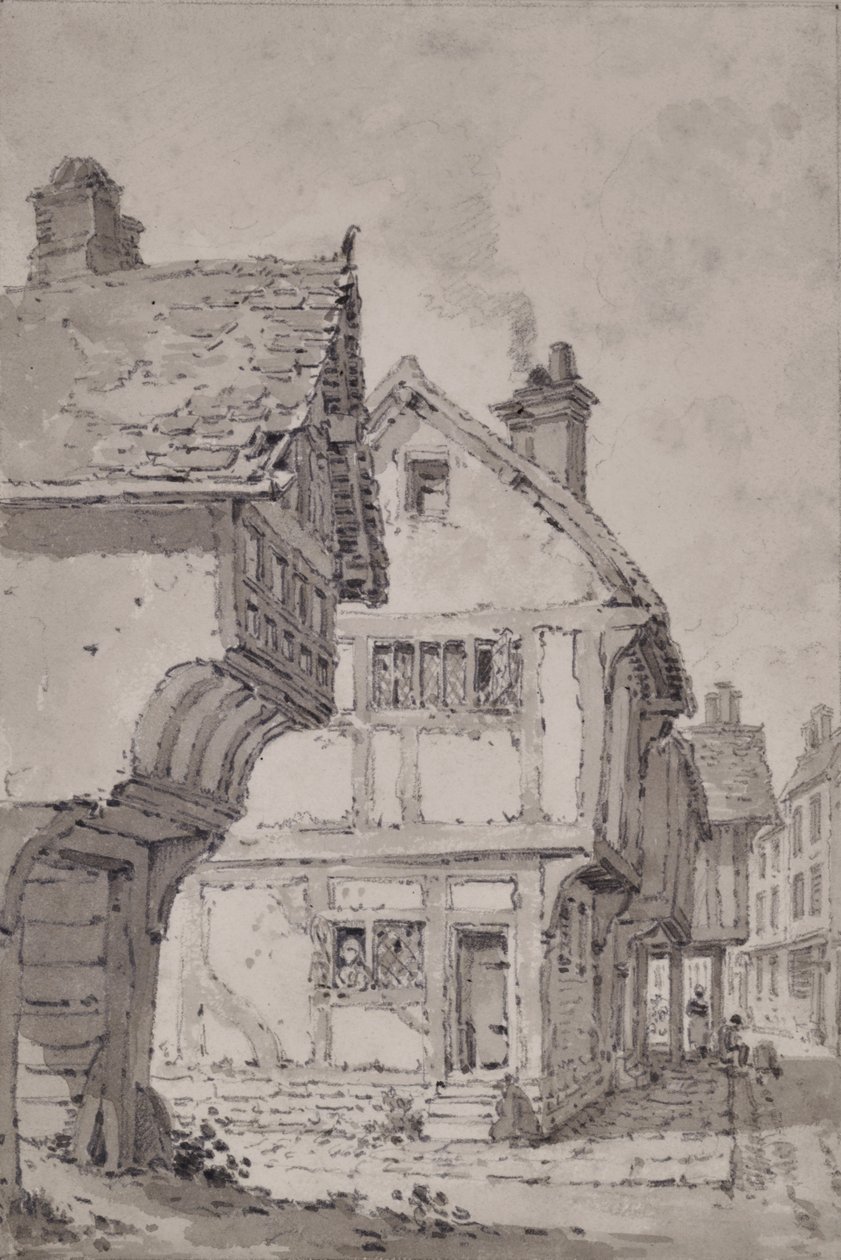 Straatscène door William Alexander