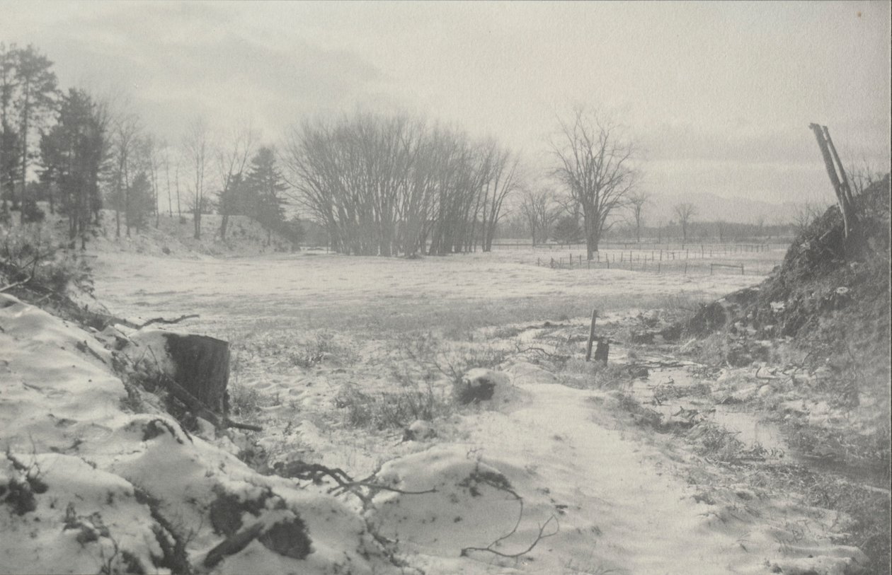 Ongenaamd Winterlandschap, ca. 1900 door William B. Post