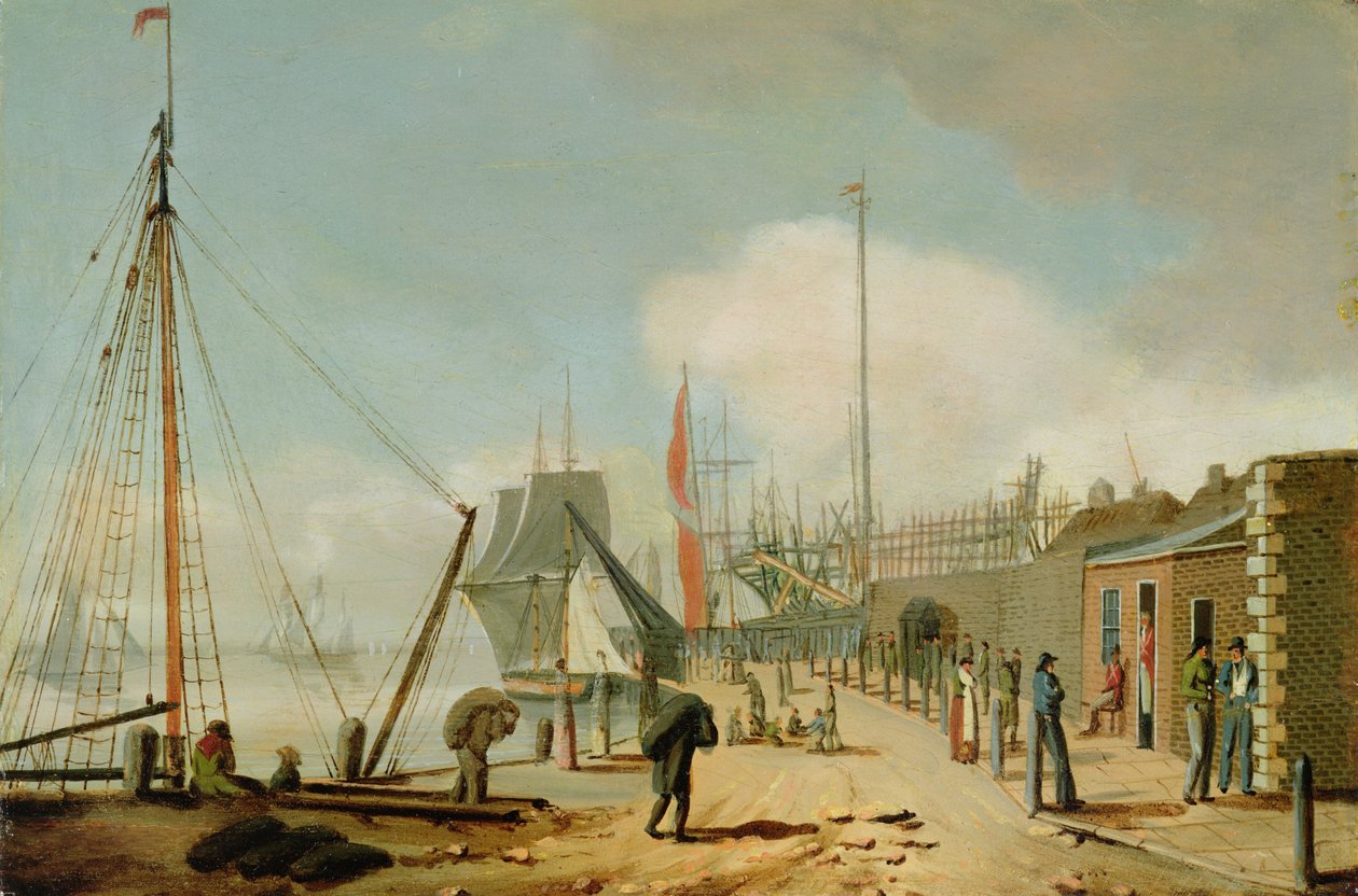Uitzicht op het zuideinde, Hull door William Barton