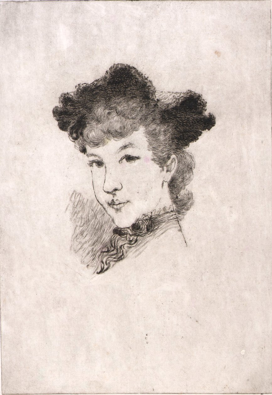 (Vrouwenkop) door William Baxter Closson