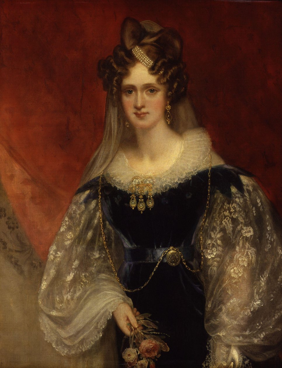 Koningin Adelaide (Prinses Adelaide van Saksen-Meiningen) door William Beechey