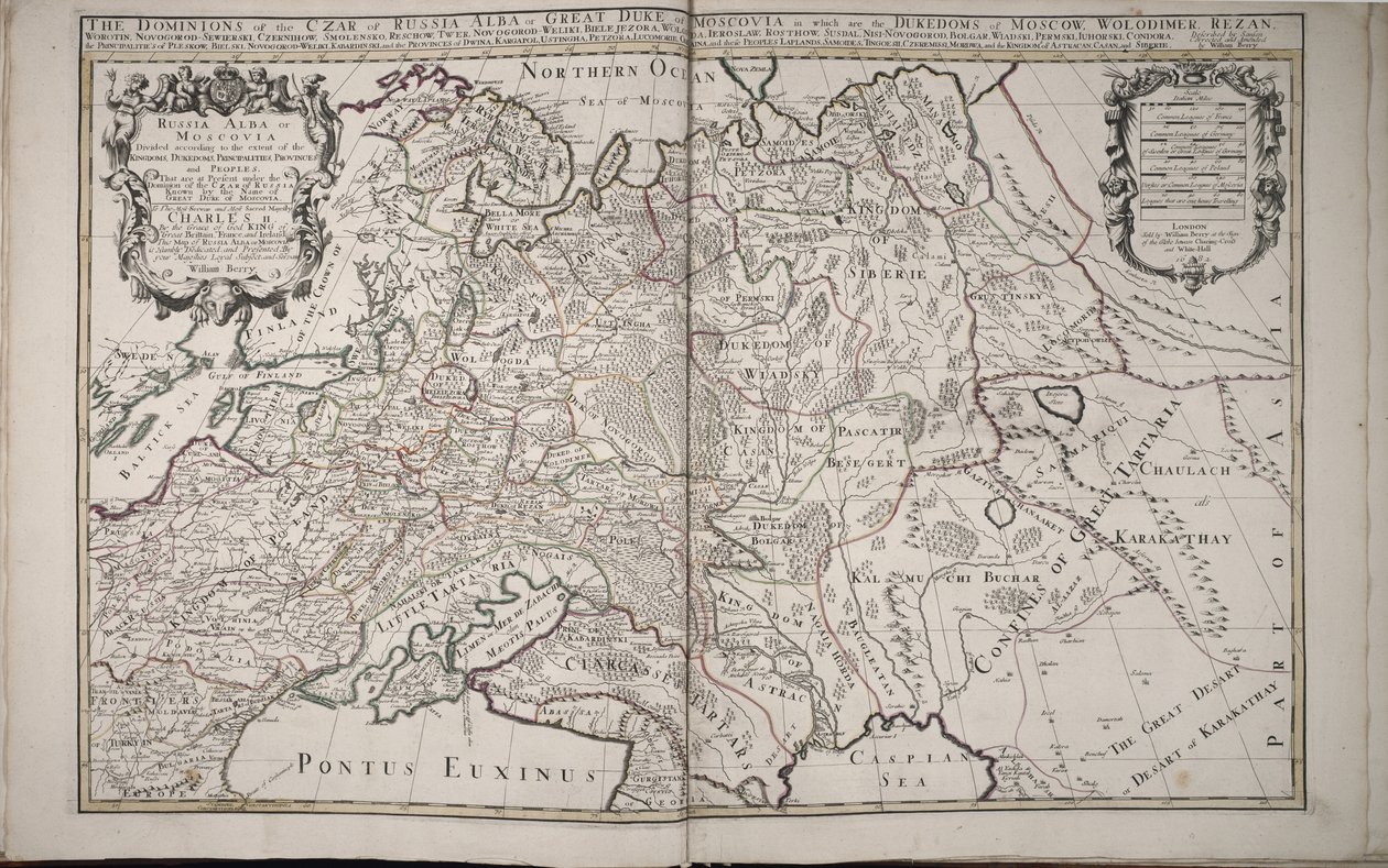 Rusland Alba, of Moscovia, 1682 door William Berry