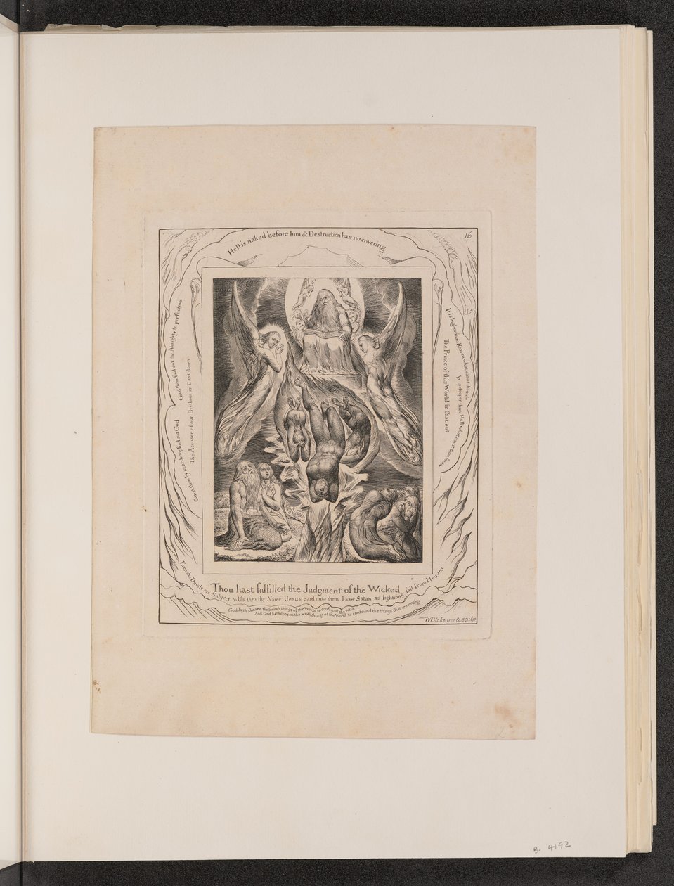 De Val van Satan door William Blake