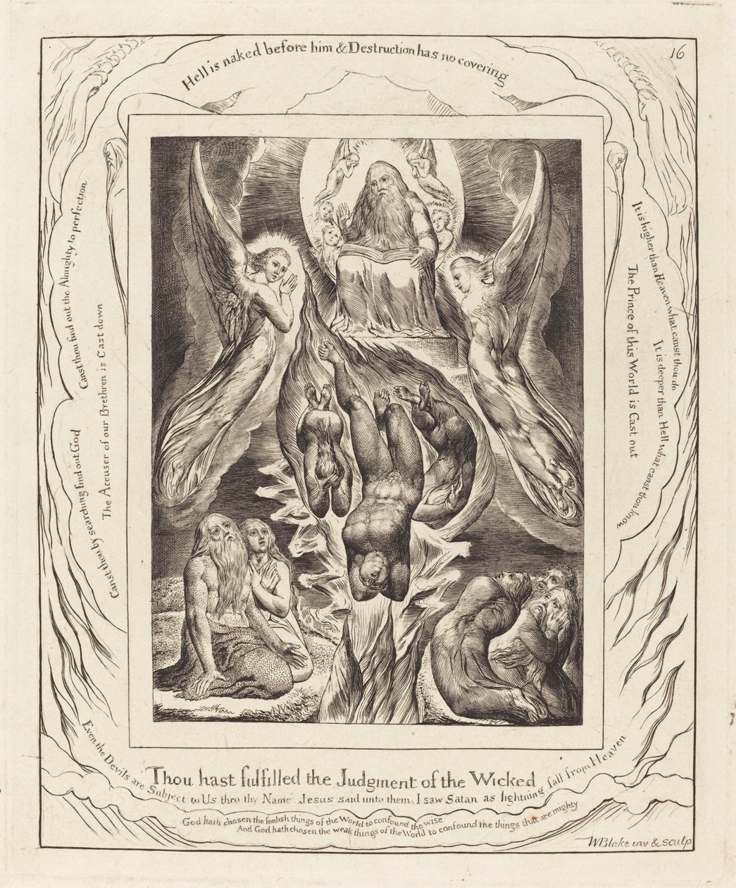 De Val van Satan door William Blake