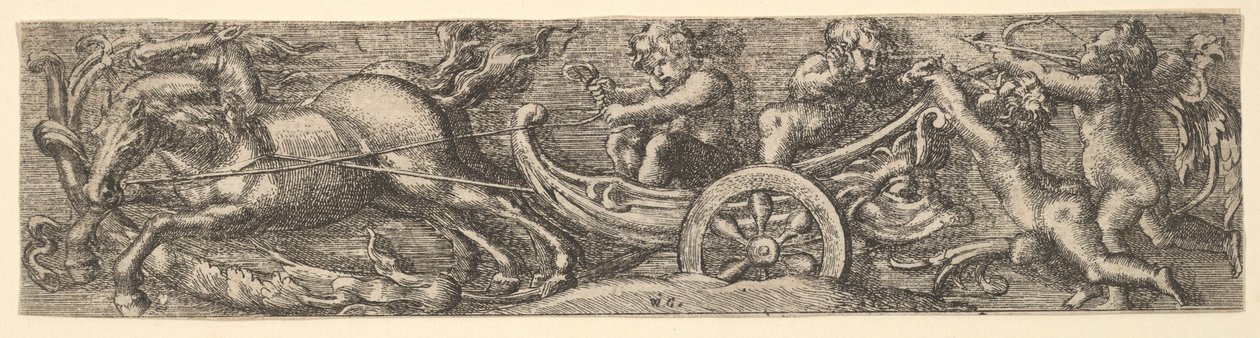 Een schelpwagen, 1654 door William Carter