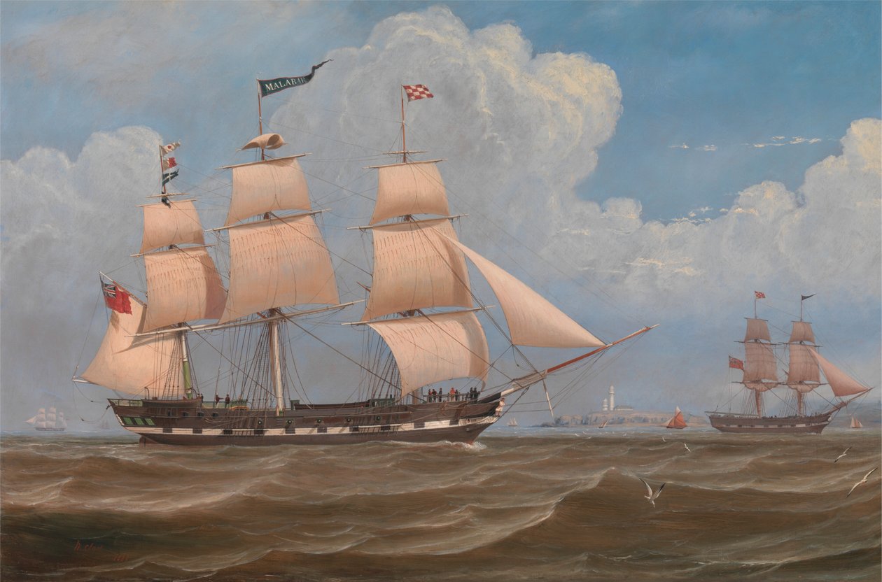 Het Engelse koopvaardijschip 