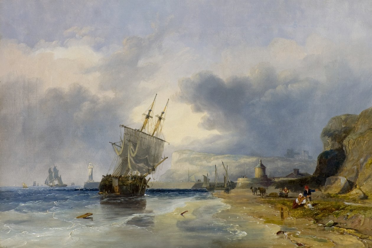 Whitby vanuit het noorden door Clarkson Frederick Stanfield