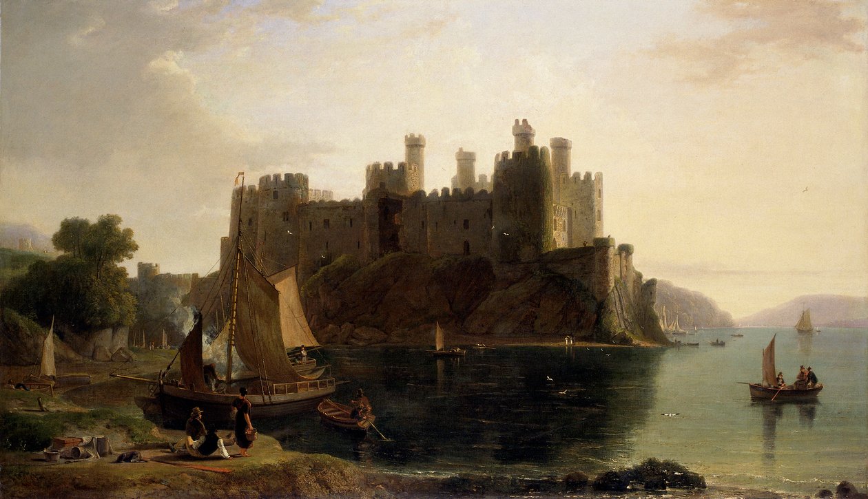 Conway Castle, 1789-1837 door William Daniell
