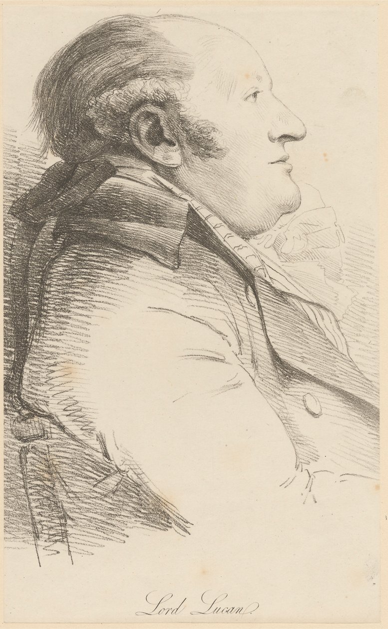 Sir Charles Bingham, eerste graaf van Lucan door William Daniell