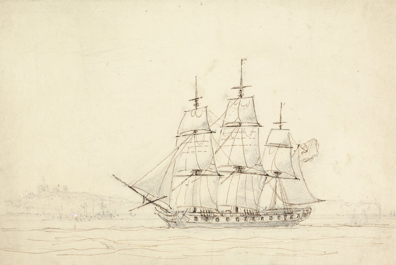 Driemaster door William Daniell