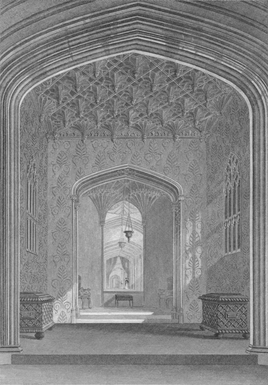 Fonthill Abbey, de Oratorium, 1824 door William Deeble