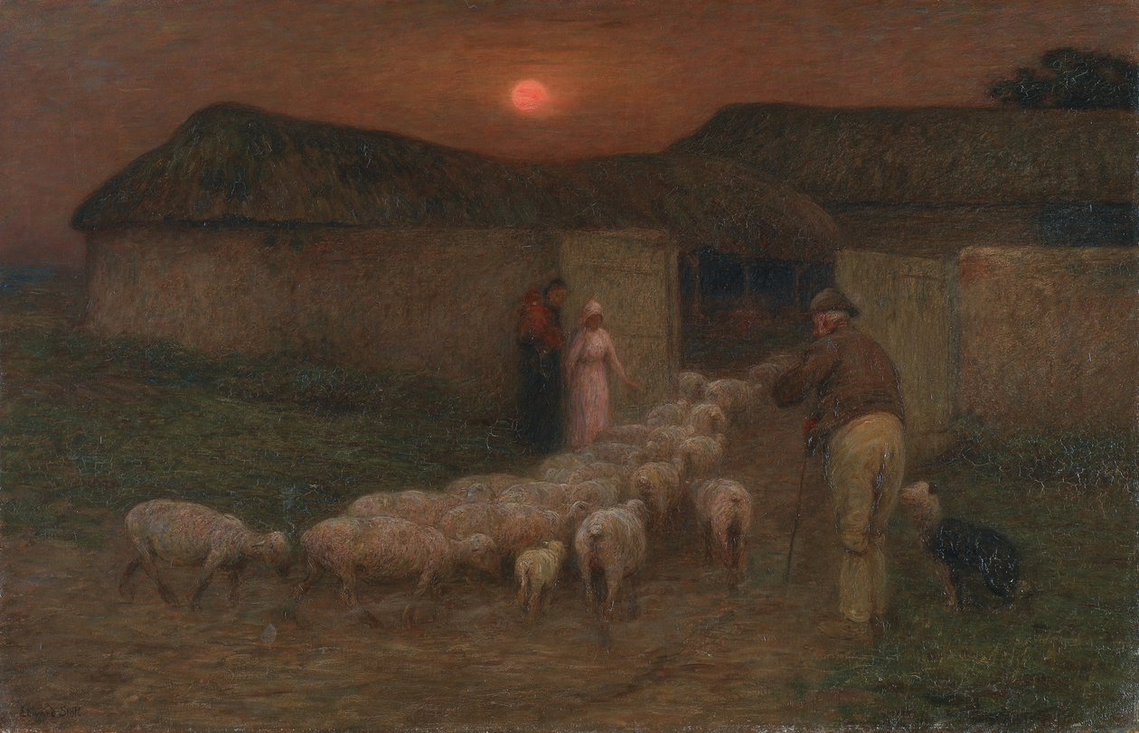 Vouwtijd, c.1900 door William Edward Stott