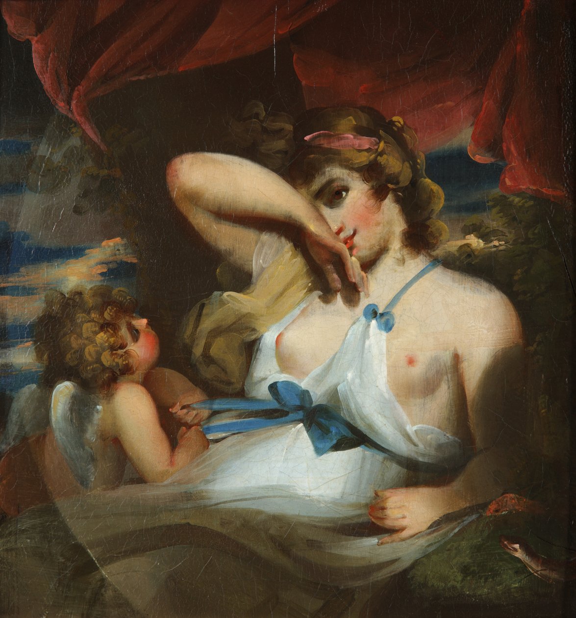 Godin en Cupido door William Etty